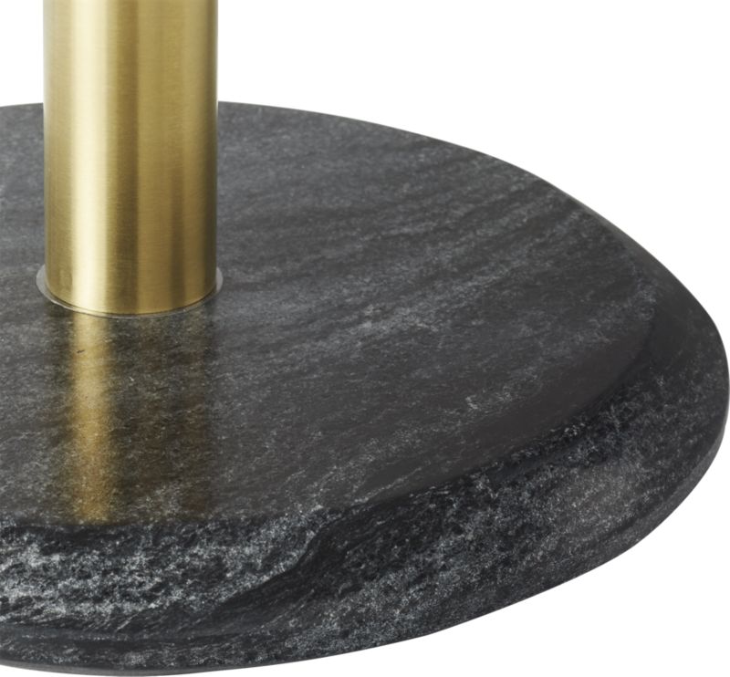 Black Marble Paper Towel Holder - CB2