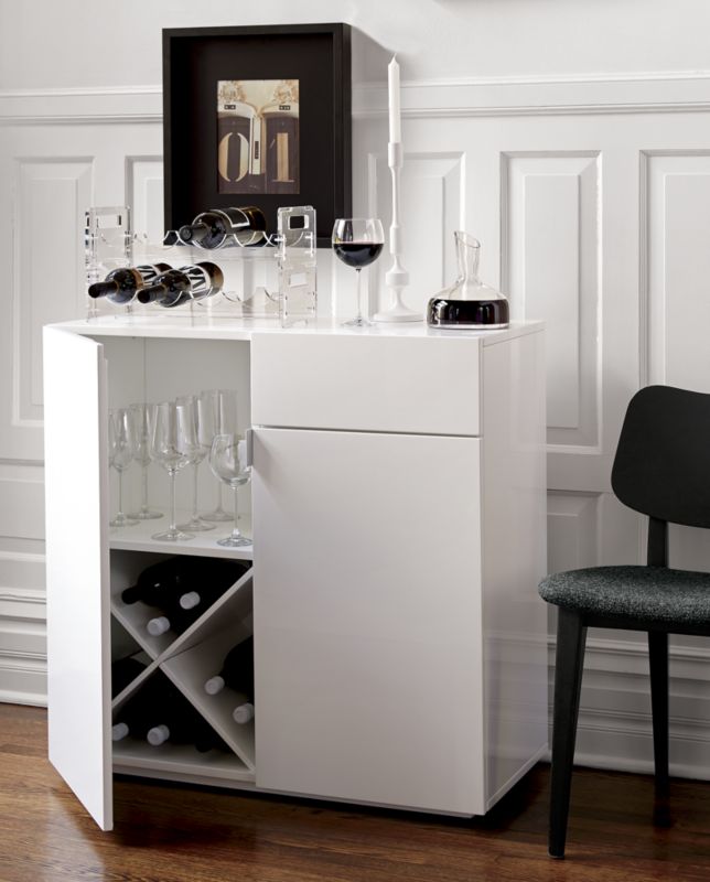 Cb2 acrylic best sale wine rack