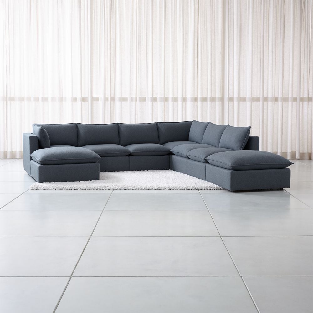 Lotus Modular 7Piece Sectional Sofa Crate and Barrel Havenly