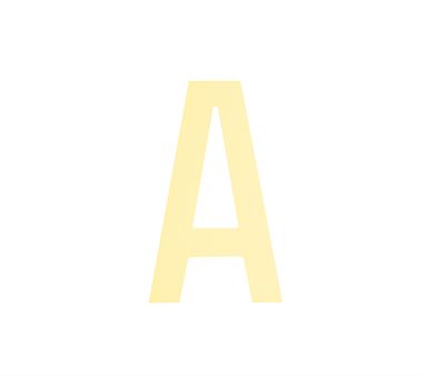 Modern Letter A, Yellow - Pottery Barn Kids | Havenly