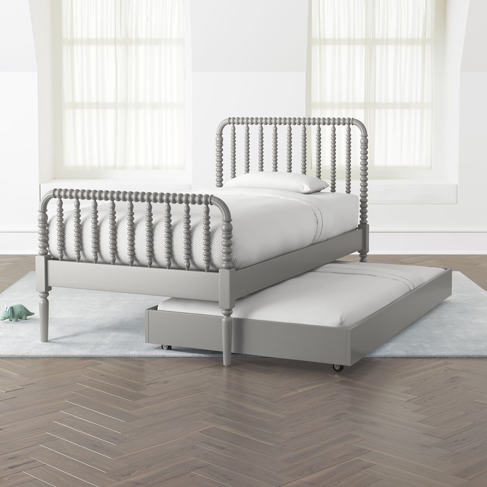 Jenny Lind Grey Trundle Bed Crate And, Crate And Barrel Twin Bed With Trundle