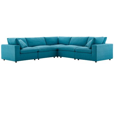 Clarita overstuffed store modular sectional