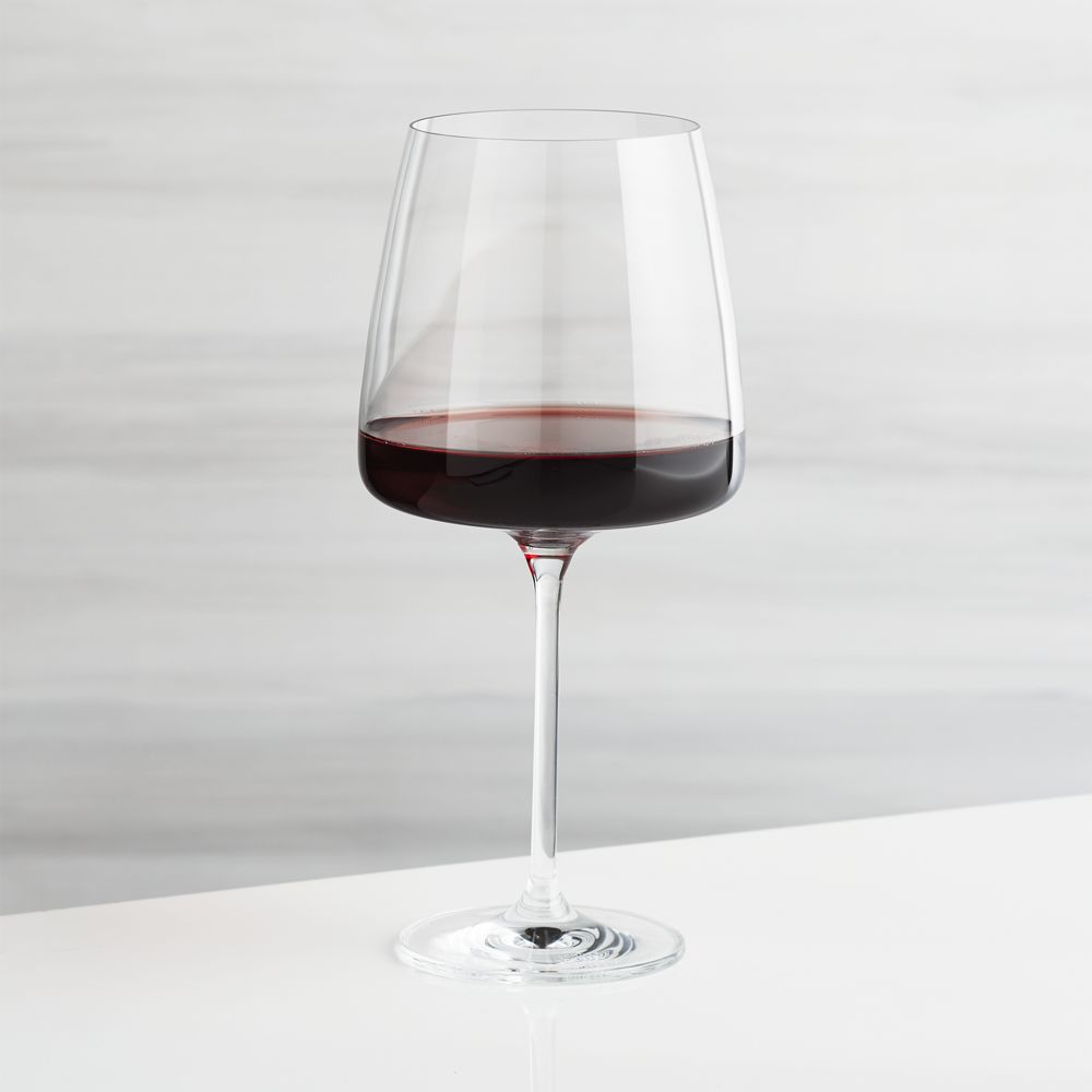 Square Silhouette Red Wine Glasses