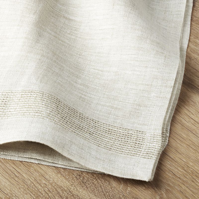 Conrad Dark Natural Linen Napkins, Set of 4 + Reviews