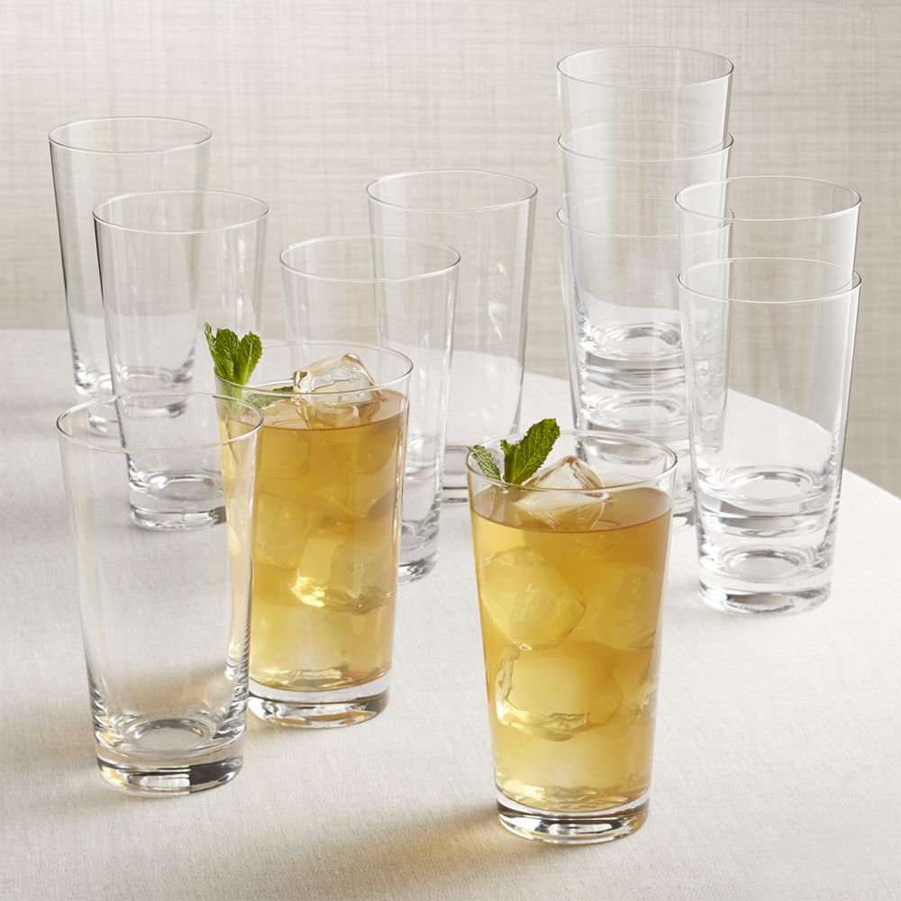 Biggs Highball Glasses Set Of 12 Crate And Barrel Havenly 9020