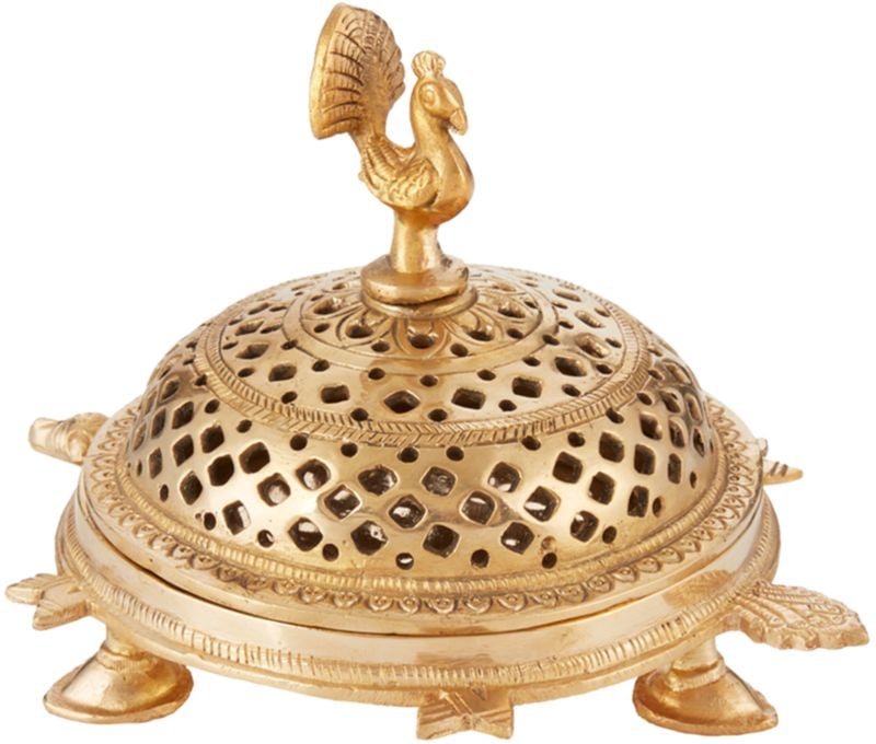 Pavo Incense Holder, Brass CB2 Havenly