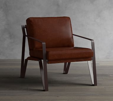 owen leather armchair