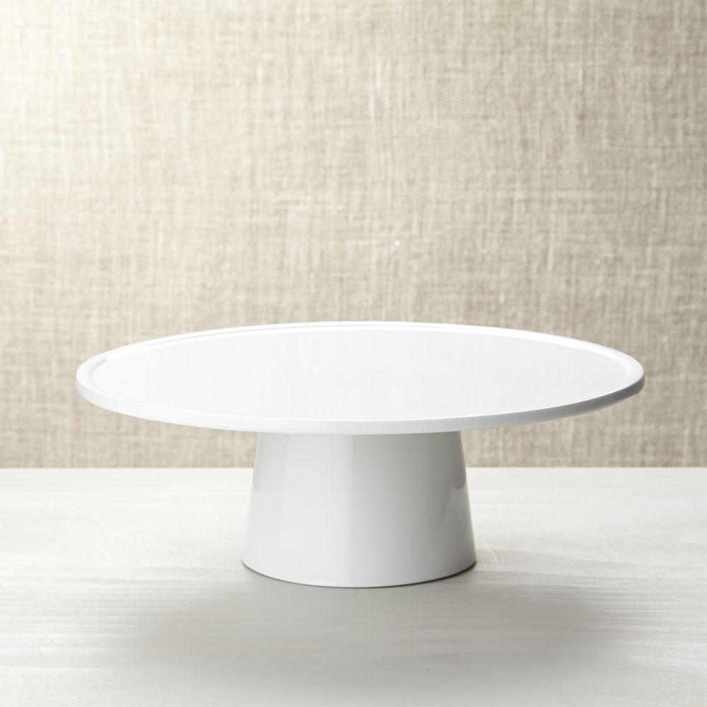 Aspen Pedestal Cake Stand - Crate and Barrel | Havenly