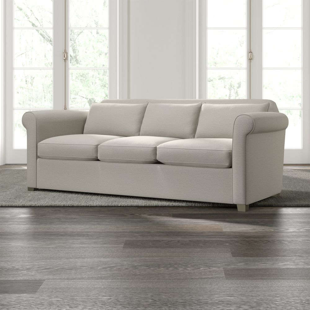 Hayward 3 Seat Rolled Arm Sofa Crate and Barrel Havenly