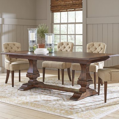 schaffer extendable dining table birch lane