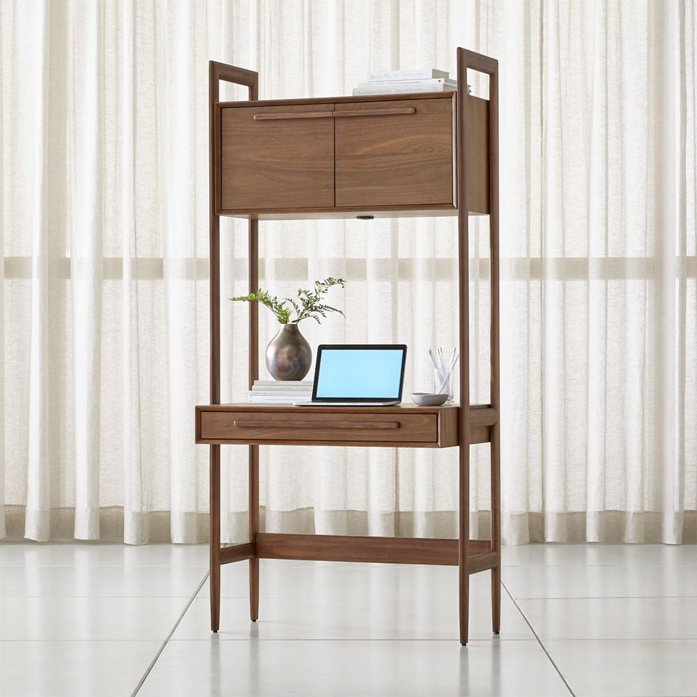 Tate Bookcase Desk with Outlet Crate and Barrel Havenly