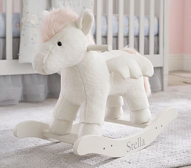 pottery barn plush rocker