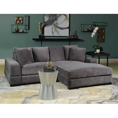 Royst reversible store sectional with ottoman