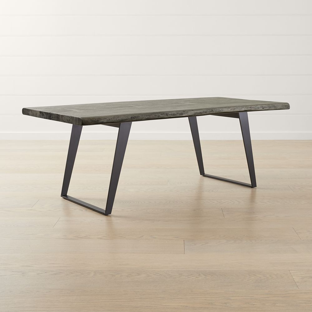 Crate and barrel yukon store grey dining table