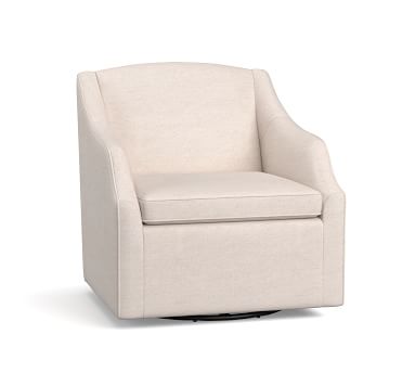 pottery barn emma swivel chair