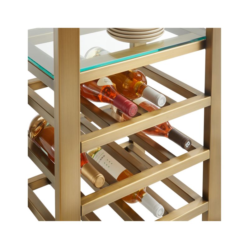 Pilsen brass modular online wine tower