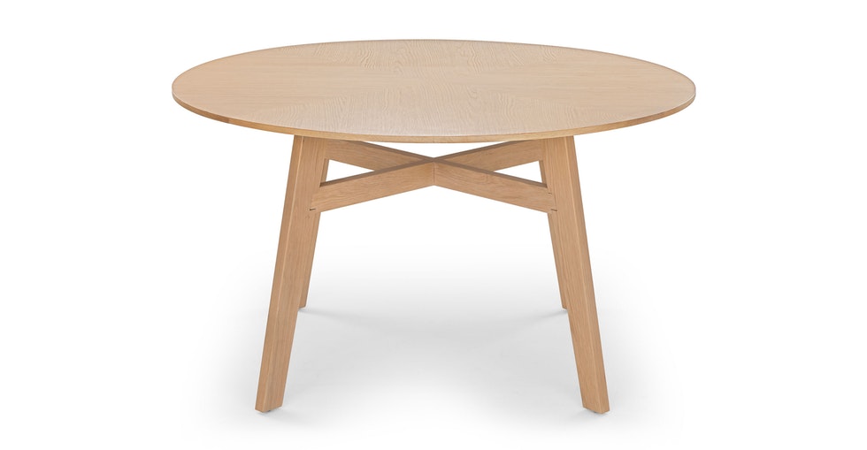 Ventu Light Oak Round Dining Table Article Havenly