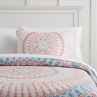 maya medallion organic duvet cover