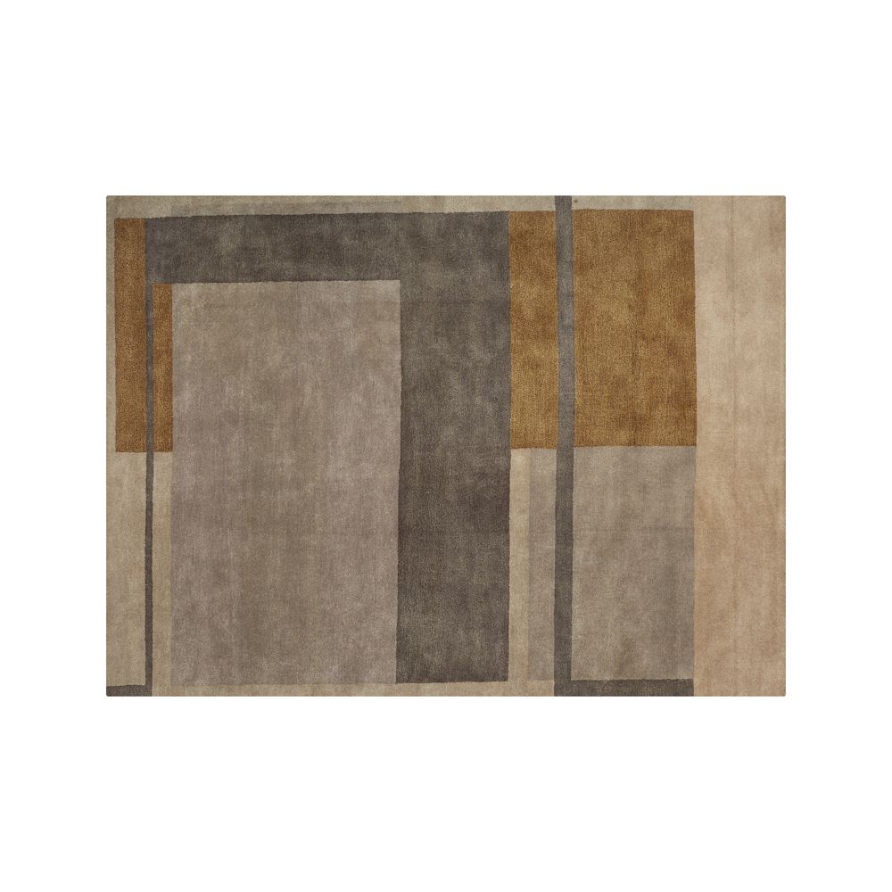 Kirk Color Block Area Rug 9'x12' Crate and Barrel Havenly