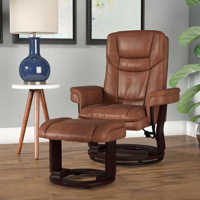 Eudy manual swivel outlet recliner