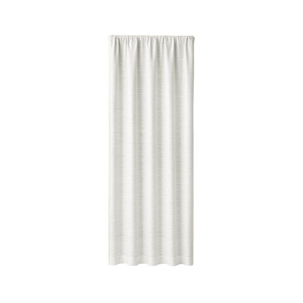 Silvana Ivory Silk Blackout Curtain Panel 48 X84 Crate And Barrel