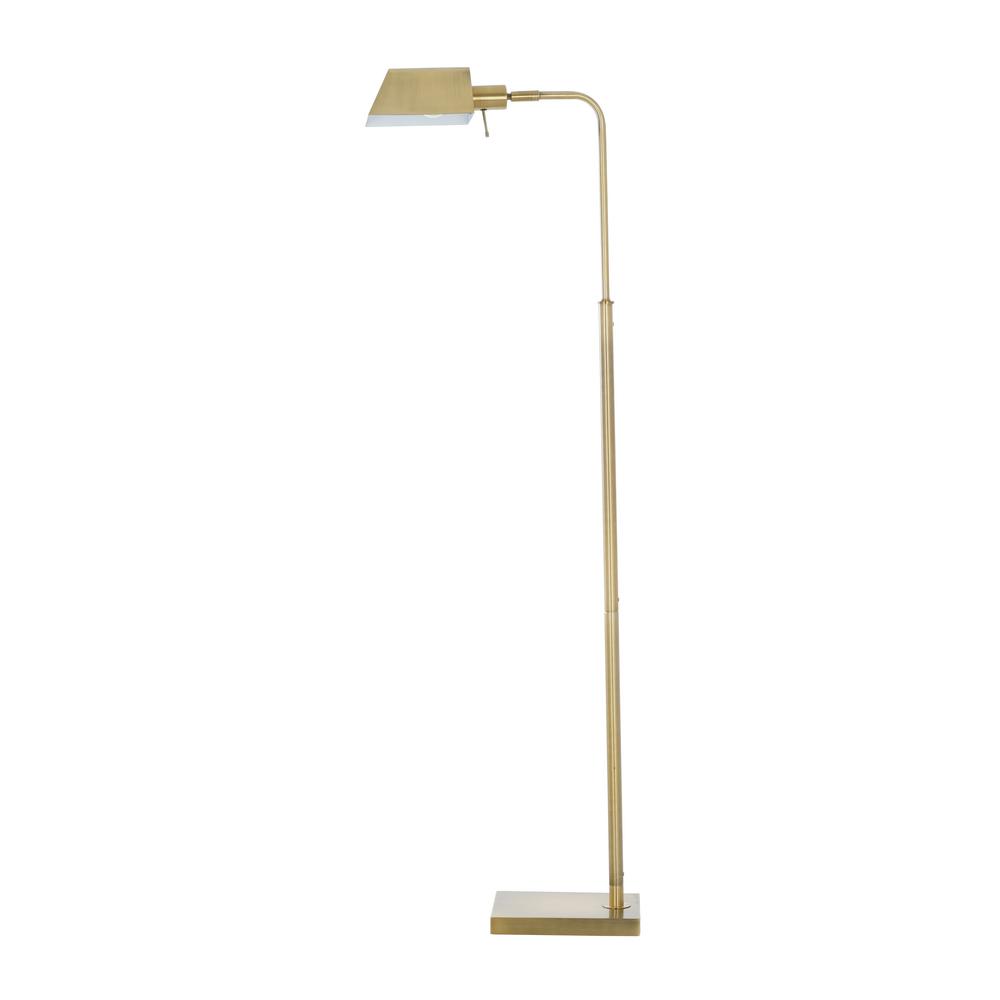Cresswell 58 In Antique Brass, Brass Pharmacy Table Lamp