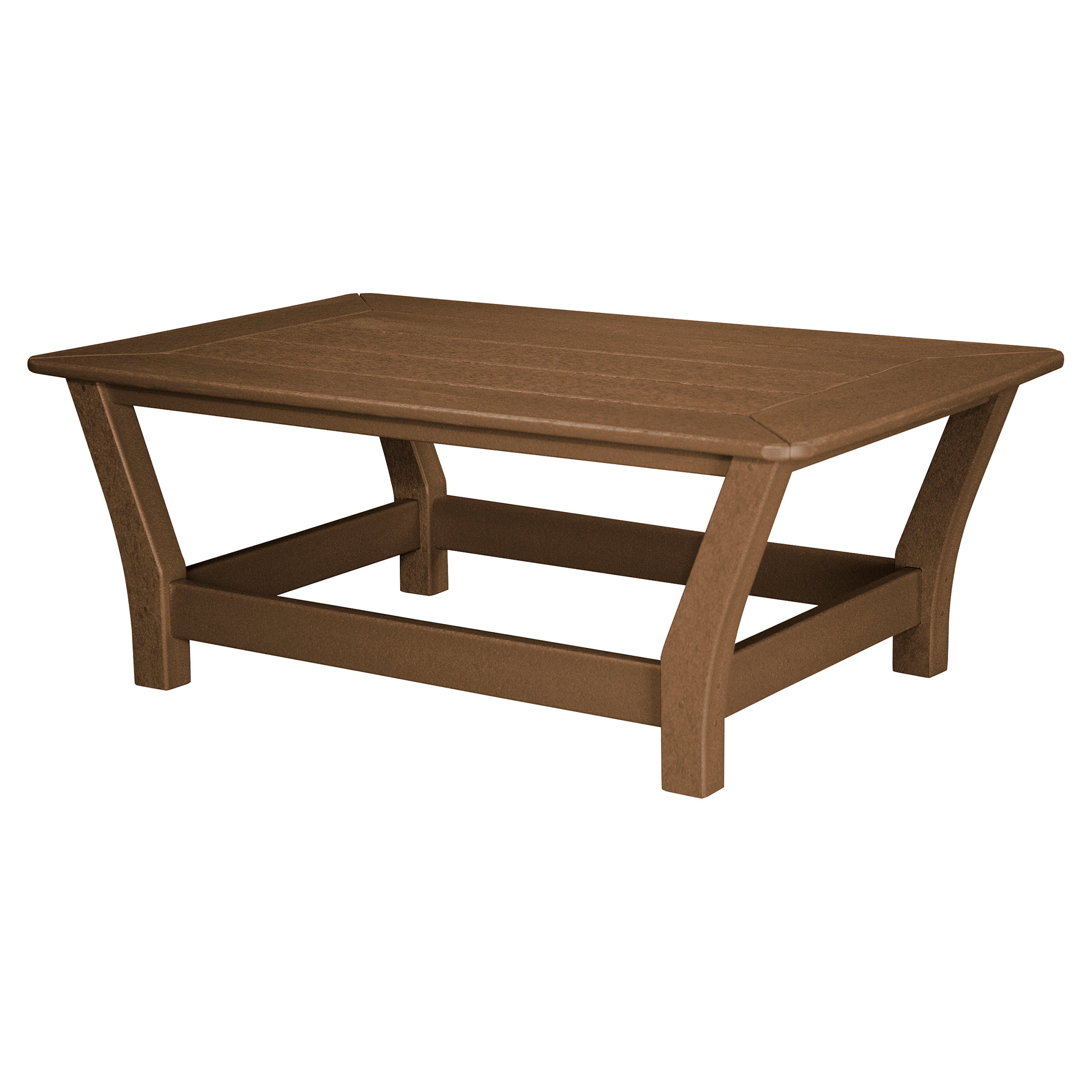 Hector Coastal Recycled Brown Rectangular Outdoor Coffee Table Kathy