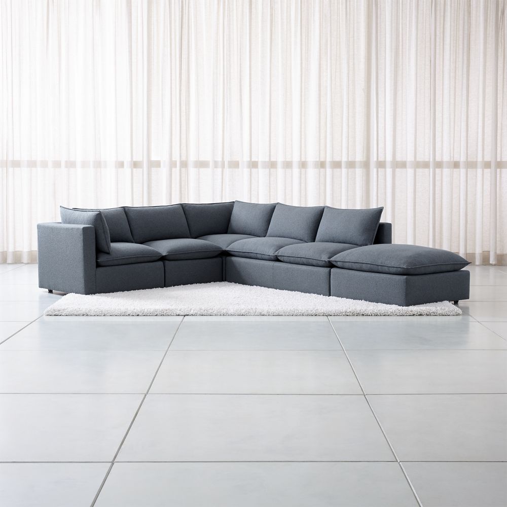 Lotus Modular 5Piece Sectional Sofa Crate and Barrel Havenly