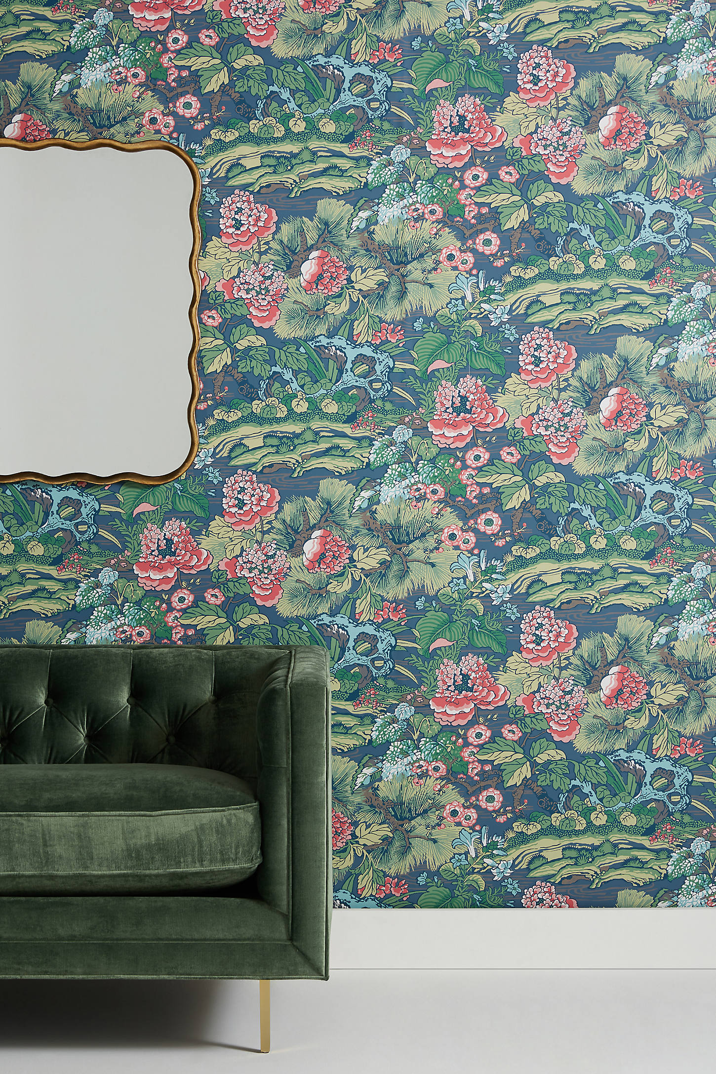 Floral Dynasty Wallpaper - Anthropologie | Havenly