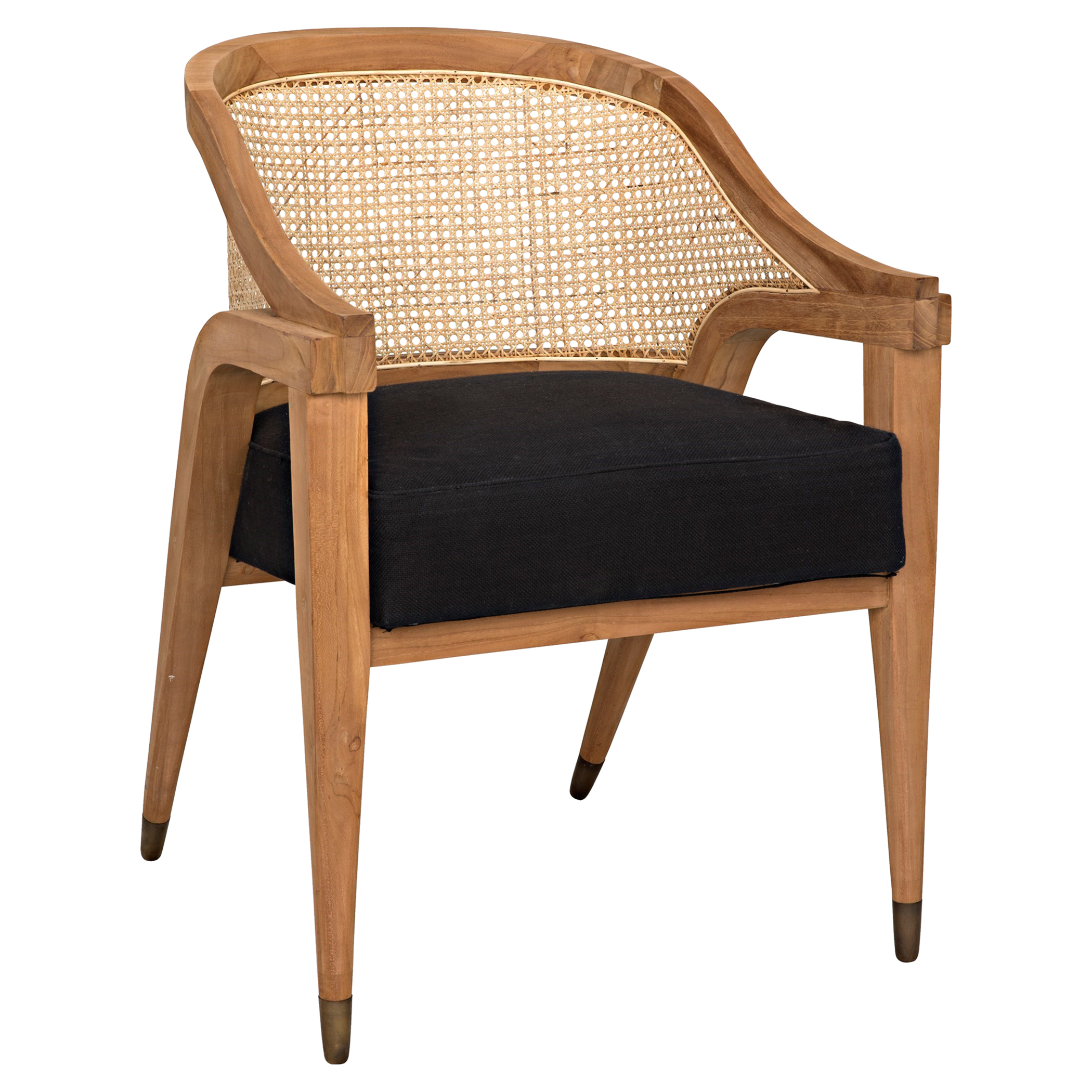 Mid century cane back chair