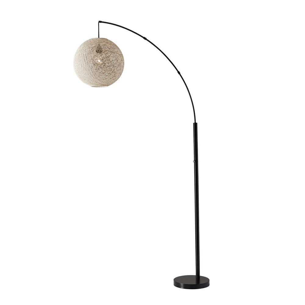 Adesso Havana 76 5 In Bronze Arc Floor Lamp Home Depot