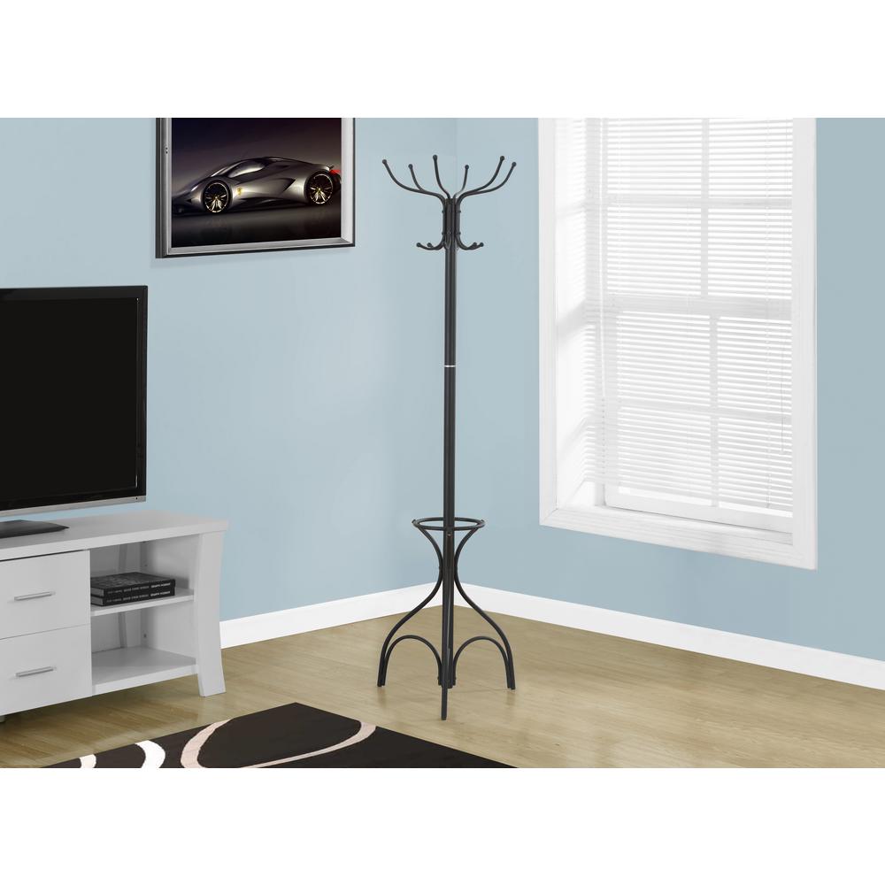 Black 10Hook Coat Rack Home Depot Havenly