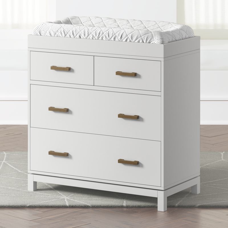 crate and barrel changing table