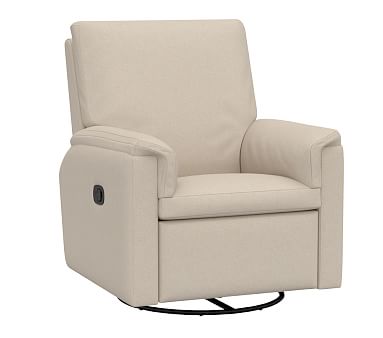 Dream Manual Swivel Glider Recliner Brushed Crossweave Natural