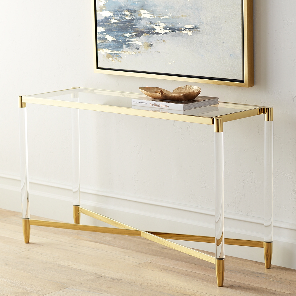 lamps plus console table