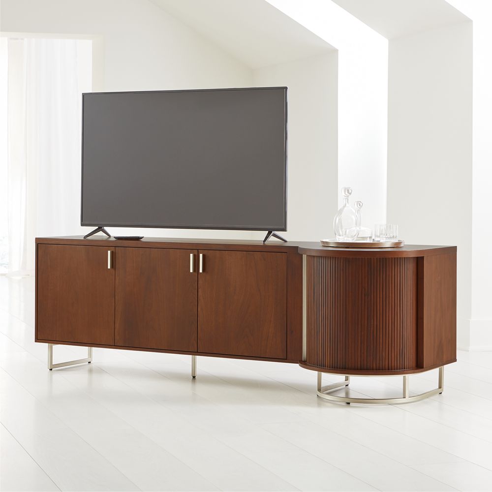 Trifecta Bar/Storage Media with Light Crate and Barrel Havenly