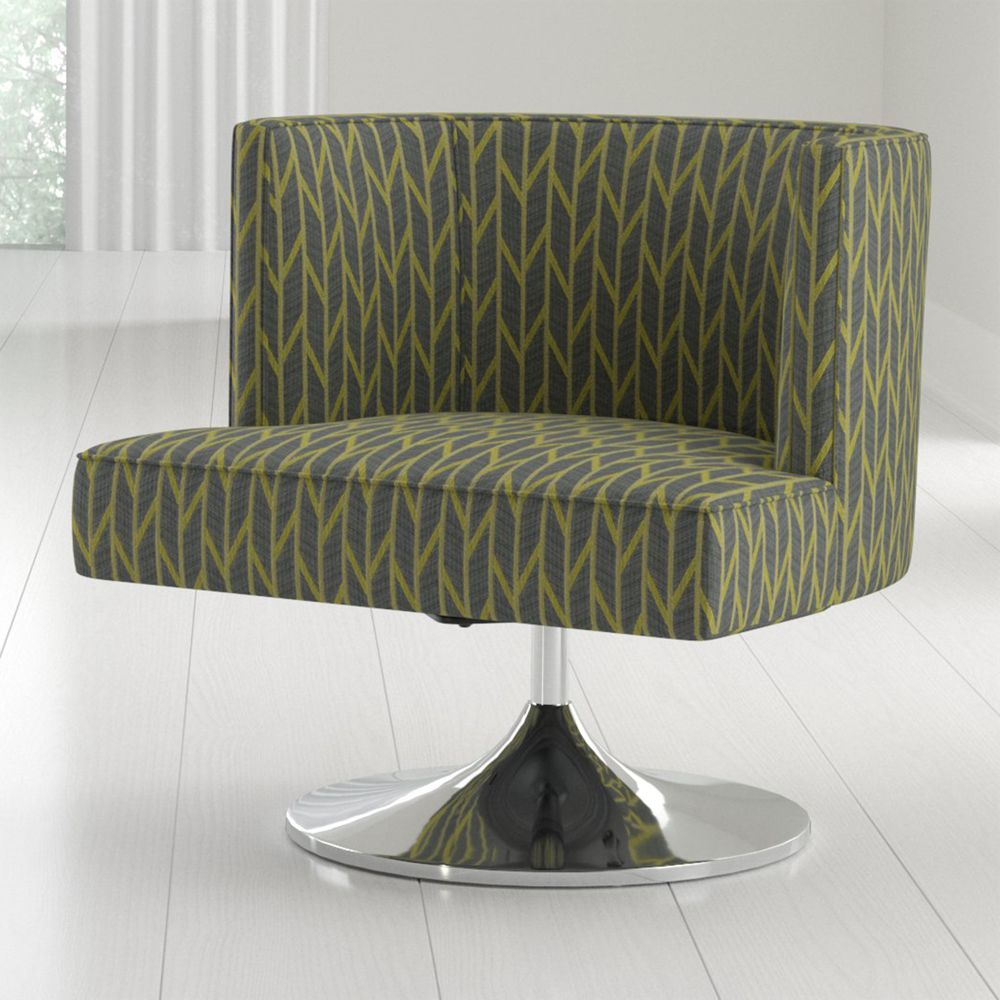 Grayson Swivel Chair Crate and Barrel Havenly