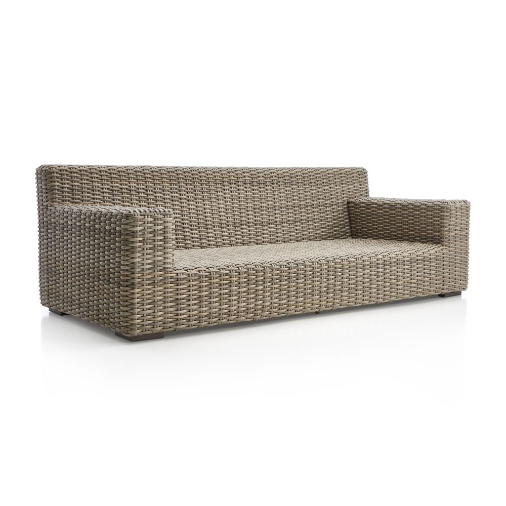 Abaco Resin Wicker Outdoor Sofa Crate and Barrel Havenly