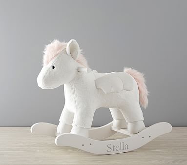 pottery barn plush rocker