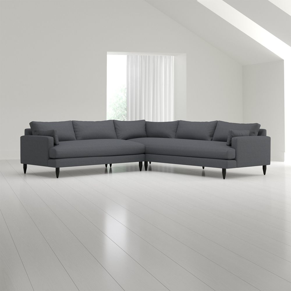 Monahan 2Piece Right Arm Corner Sofa Sectional Crate and Barrel