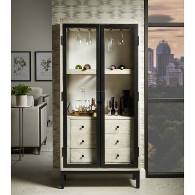Foundry select taja 3 drawer modern bar cabinet discount