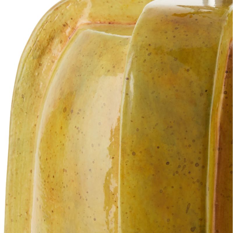 arenson yellow ceramic table lamp