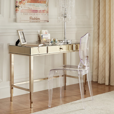 Guidinha glass store desk