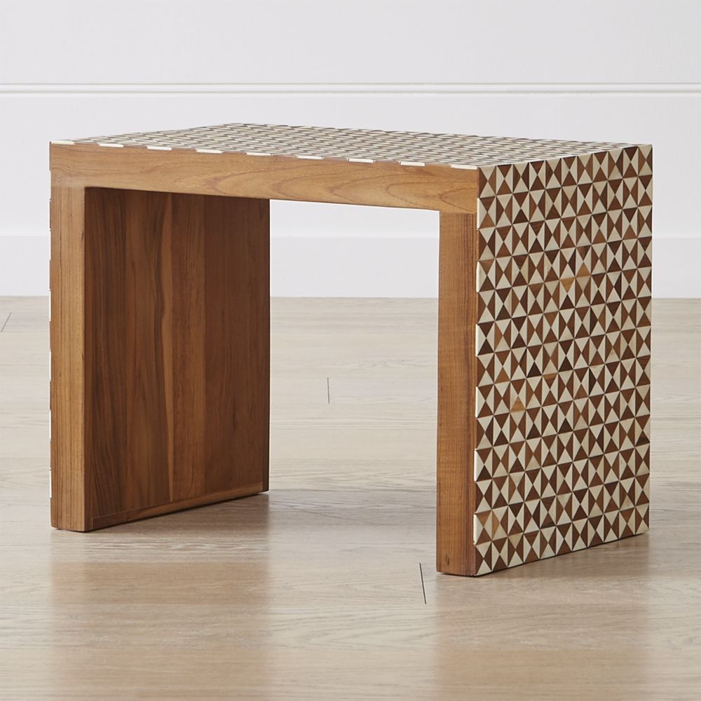 Intarsia Natural C Table Crate and Barrel Havenly