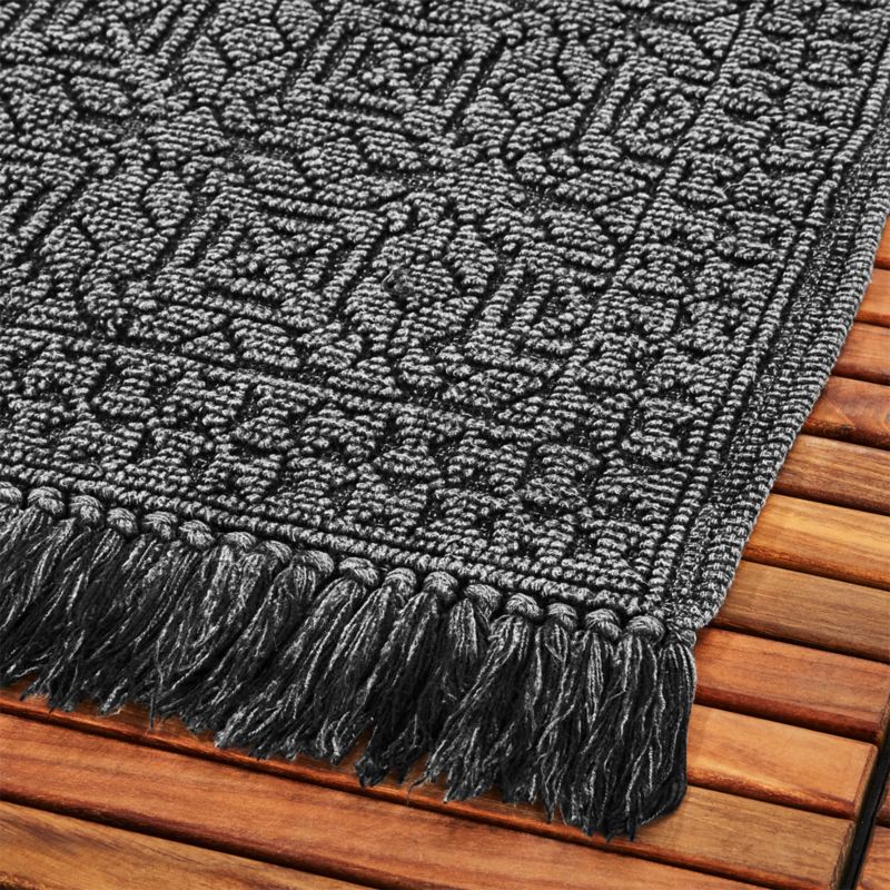 Haven Jacquard Grey Bath Mat