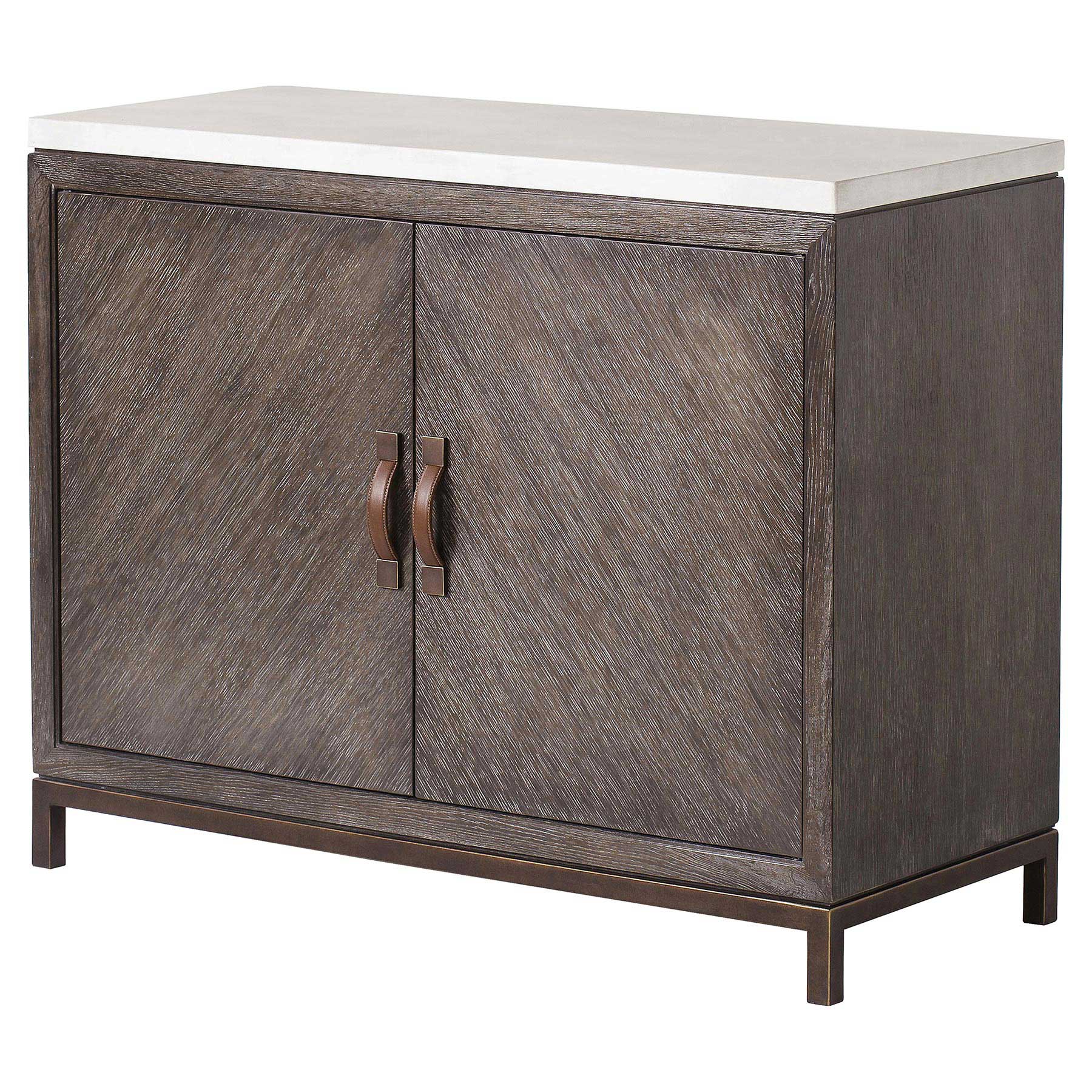 Resource Decor Emerson Modern Classic Concrete Wood 2 Door Buffet