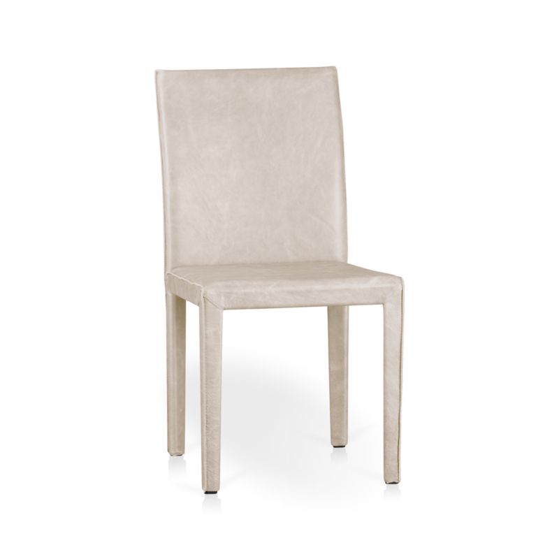 Modern Living Room Design By Sy, Folio Stone Top Grain Leather Dining Chair