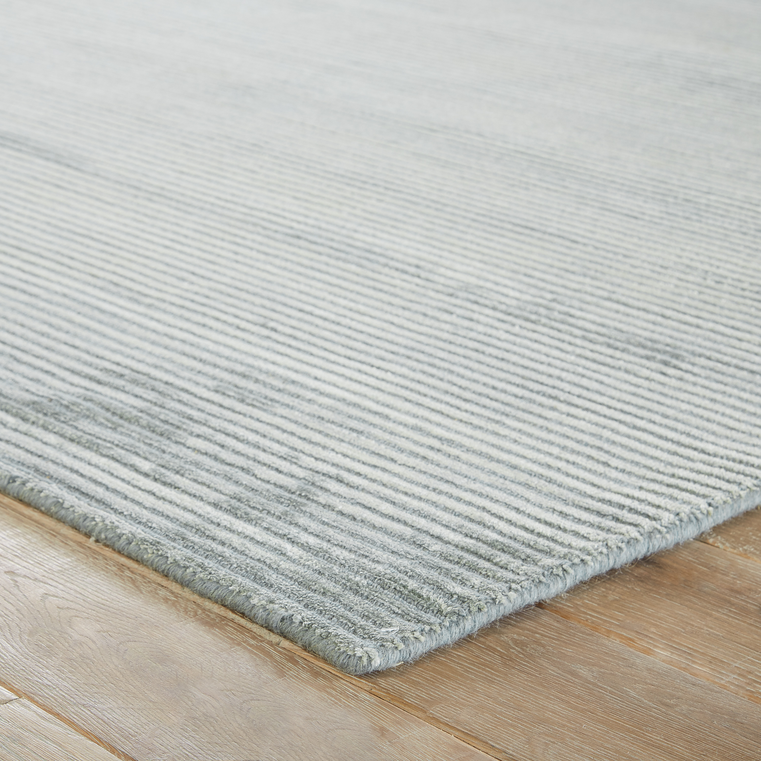 Basis Handmade Solid Light Teal Area Rug (9' X 12') - Collective ...