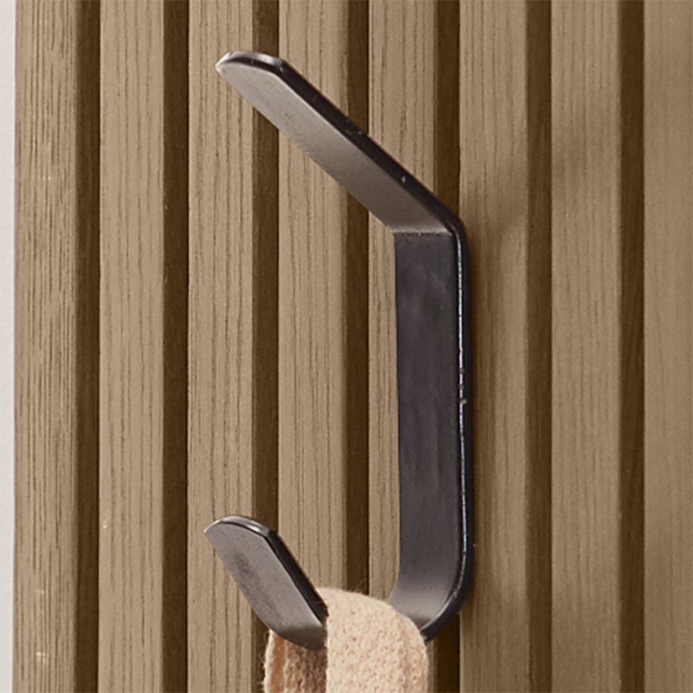 Batten Black Metal Coat Hook Crate and Barrel Havenly