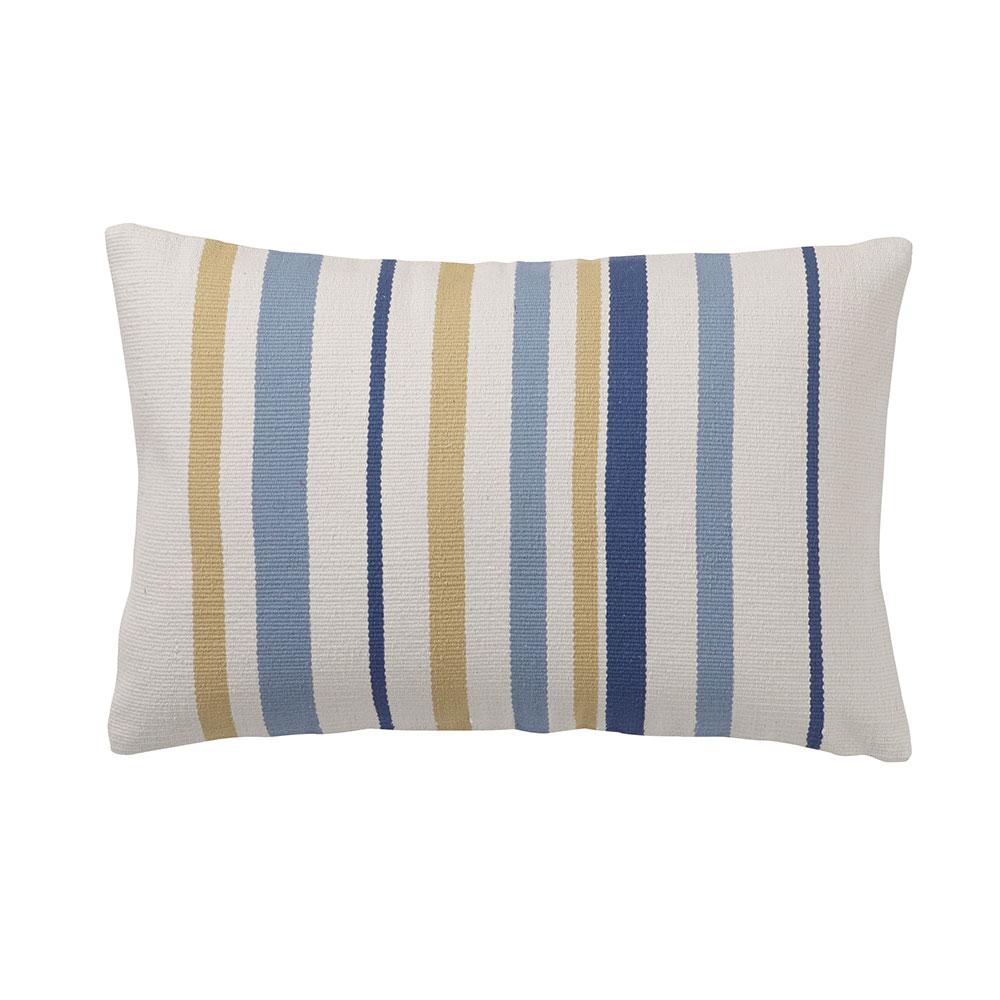 blue stripe pillow